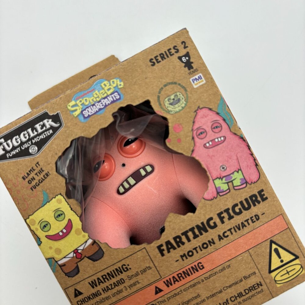Fuggler Spongebob Squarepants PATRICK Motion Activated Farting Figure Series 2